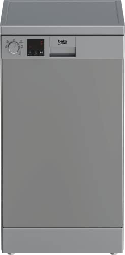 Beko DVS05024S - lavastoviglie SLIM - 10 coperti - 5 programmi - display LED, Argento, Slimline (45 cm)
