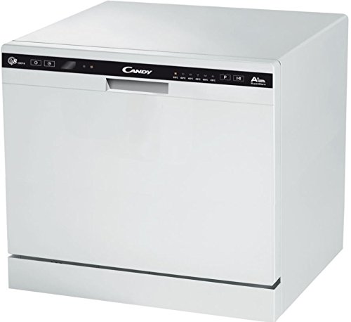 Candy CDCP 8 / E Freestanding 8place settings A+ dishwasher - dishwashers (Freestanding, White, Compact, Black, 8 place settings, 51 dB)